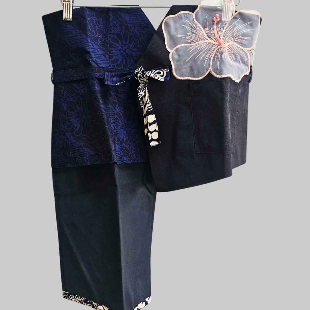 Nyana Patchwork Embroidery Batik Obi Belt