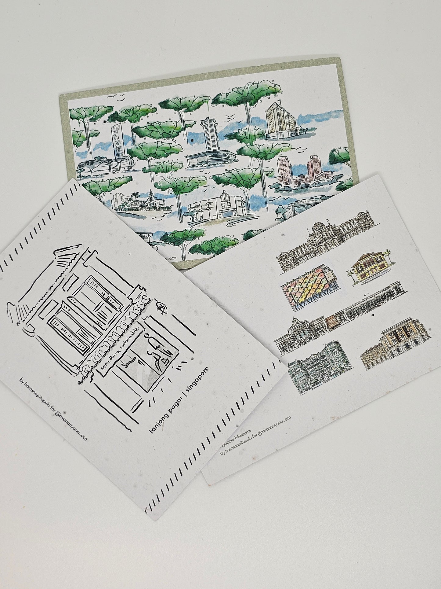 SoSus Tanjong Pagar Merchandise: Plantable Seed Postcards
