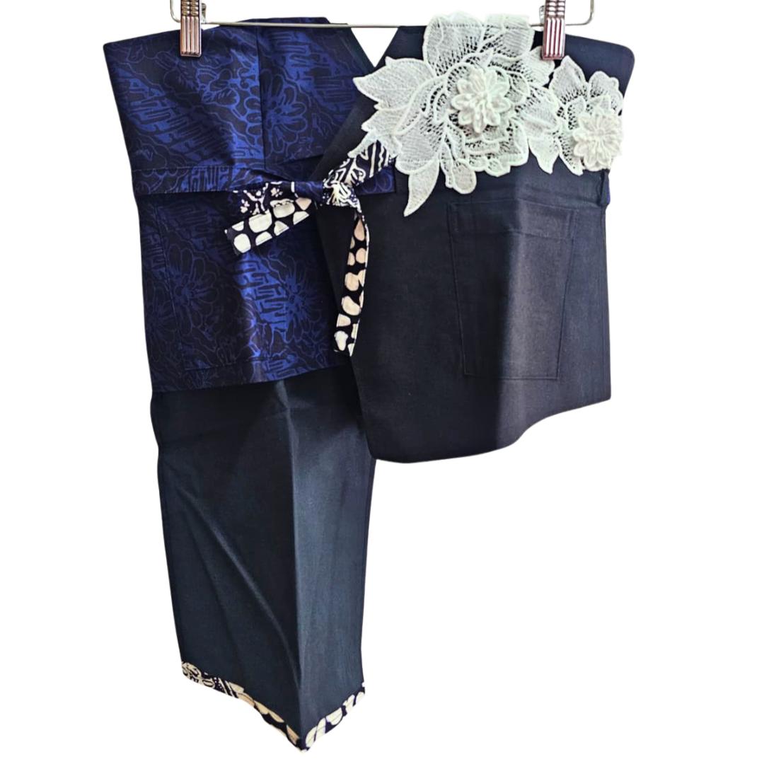 Nyana Patchwork Embroidery Batik Obi Belt