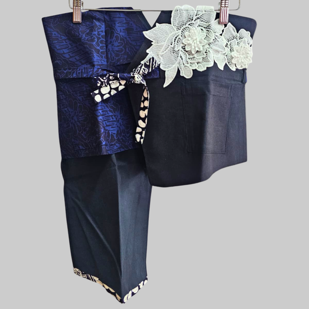 Nyana Patchwork Embroidery Batik Obi Belt
