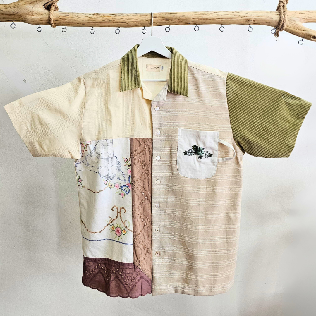 Nyana Kopi Karipap Patchwork Camp Shirt