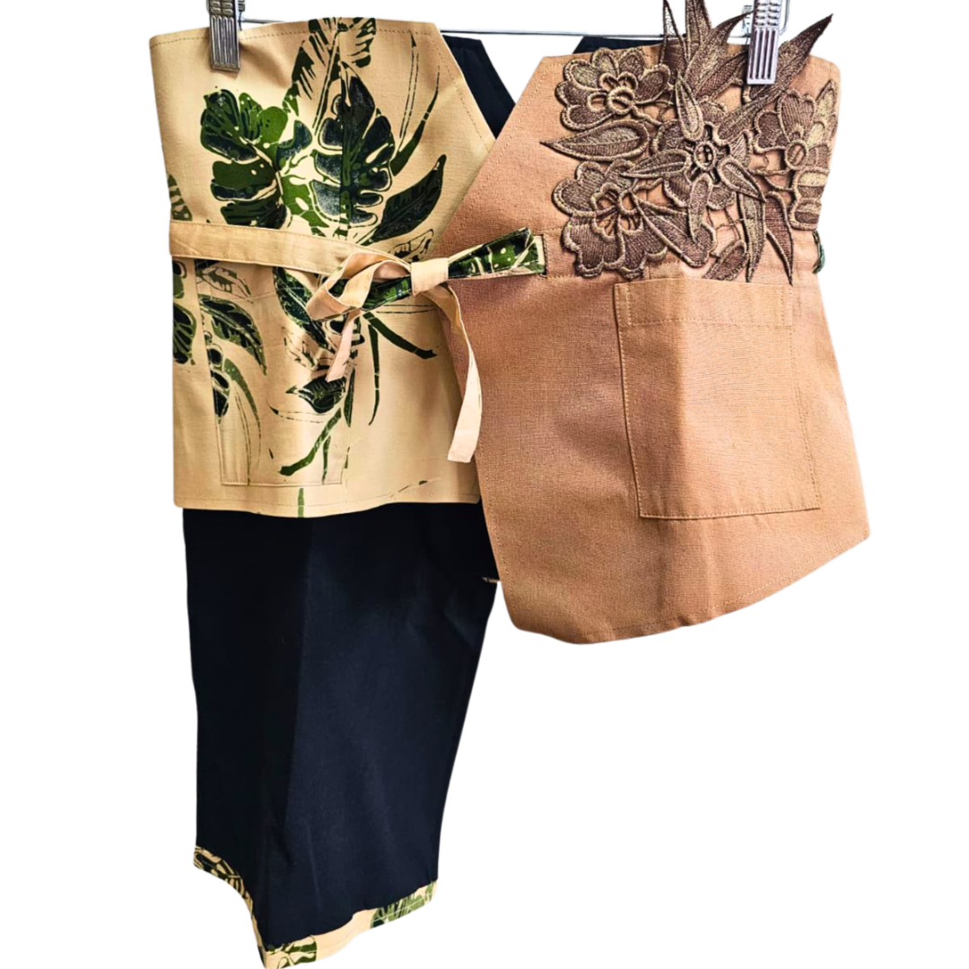 Nyana Patchwork Embroidery Batik Obi Belt