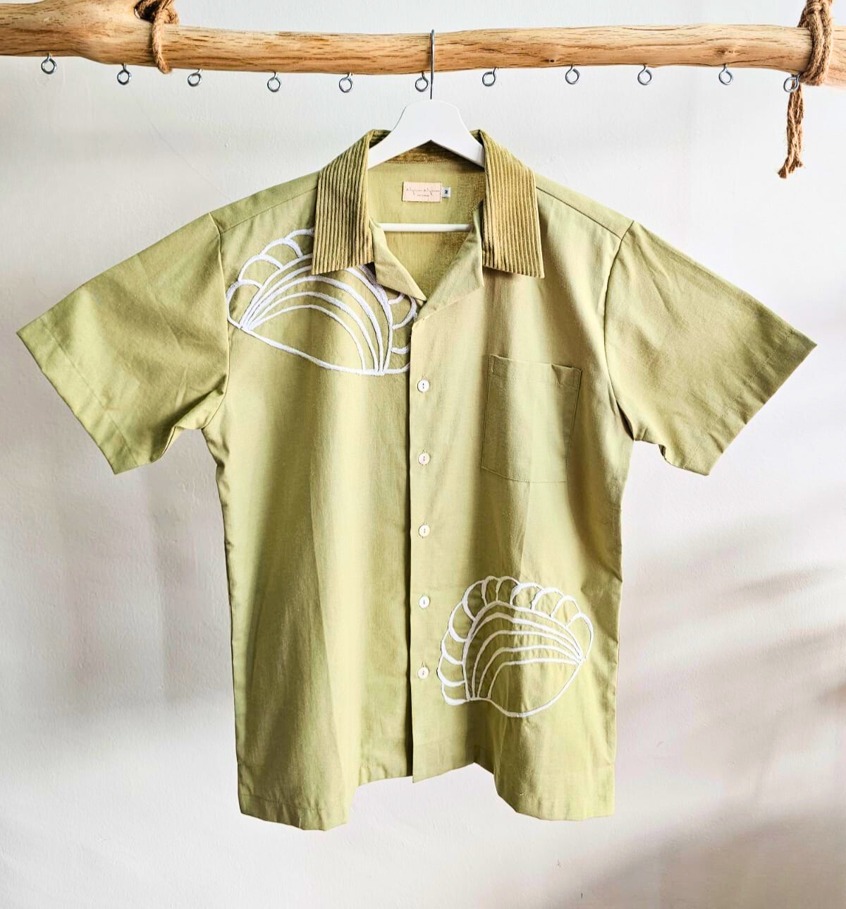 Nyana Kopi Karipap Embroidery Camp Shirt
