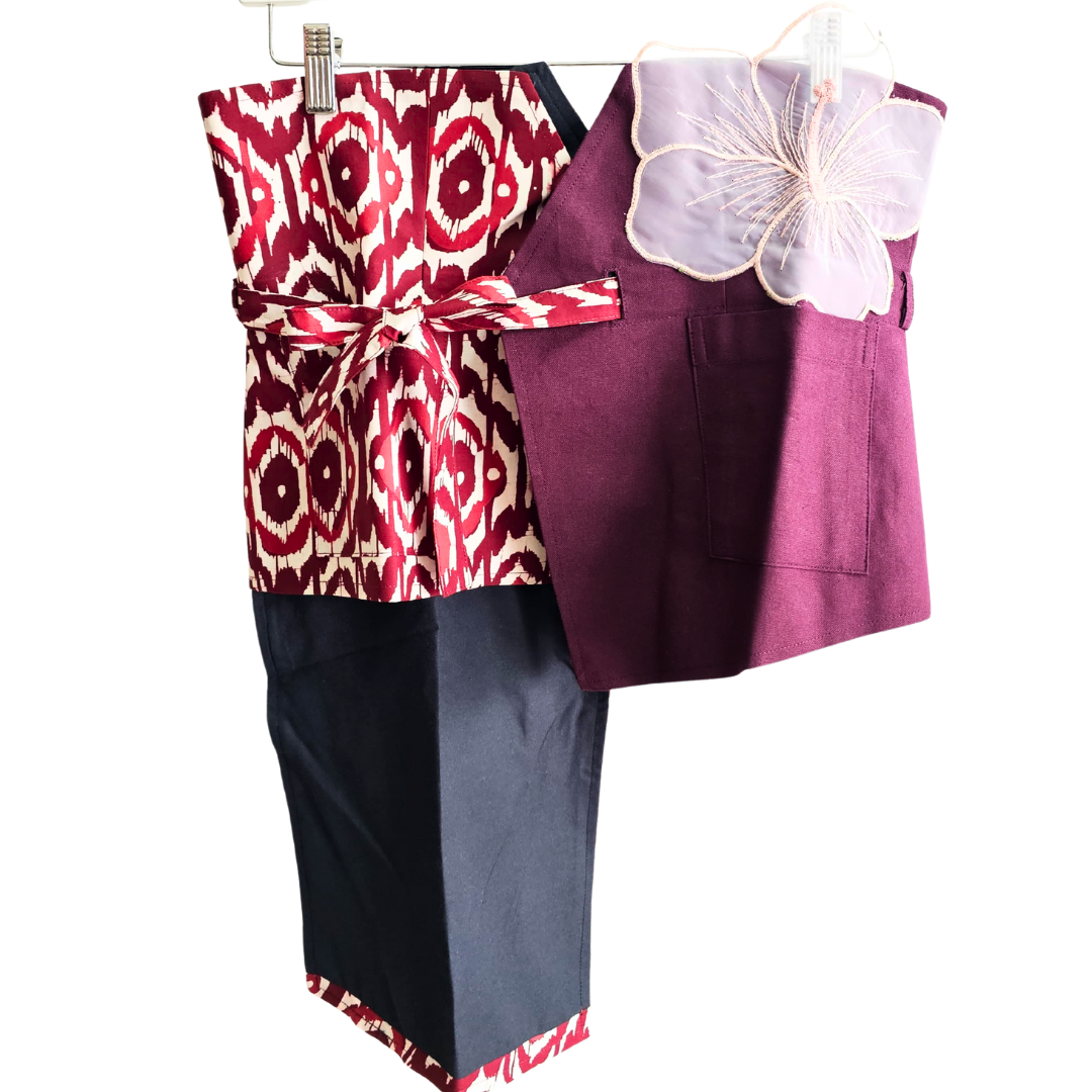 Nyana Patchwork Embroidery Batik Obi Belt