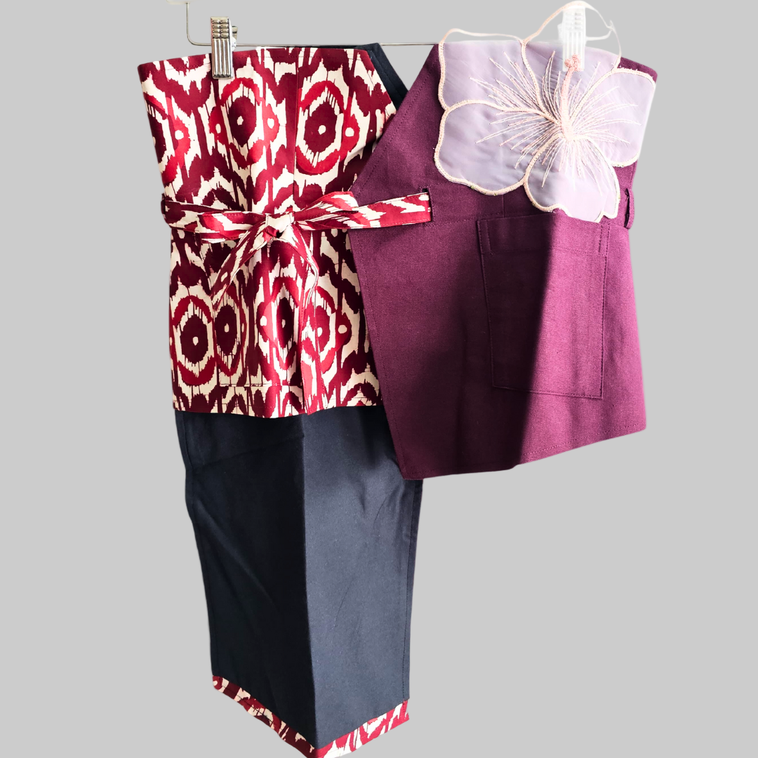 Nyana Patchwork Embroidery Batik Obi Belt