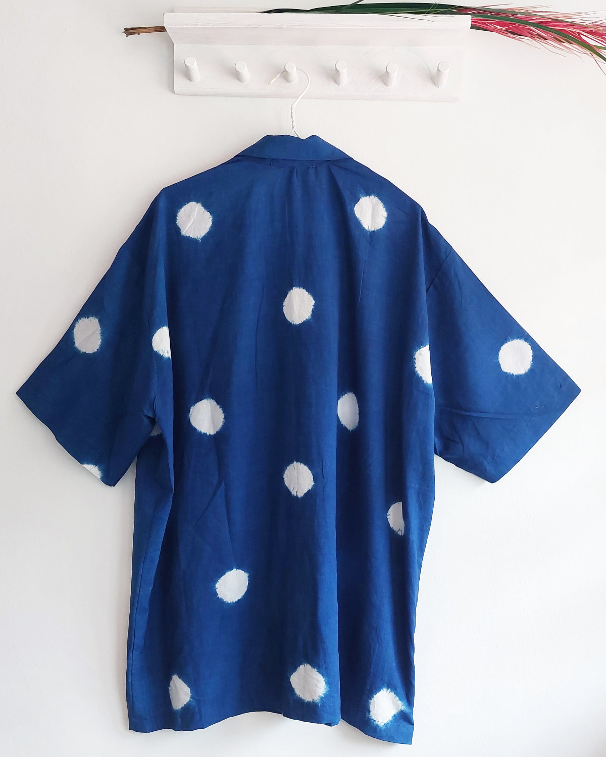 Nyana Tie Dye Camp Shirt Indigofera