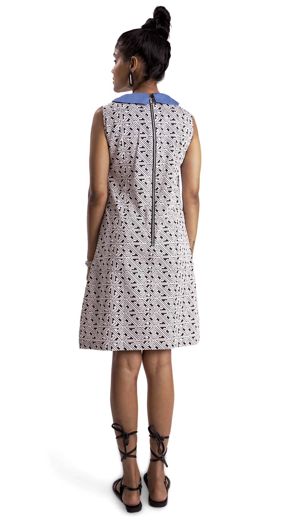 Vino Supraja Palani Dress - Black White