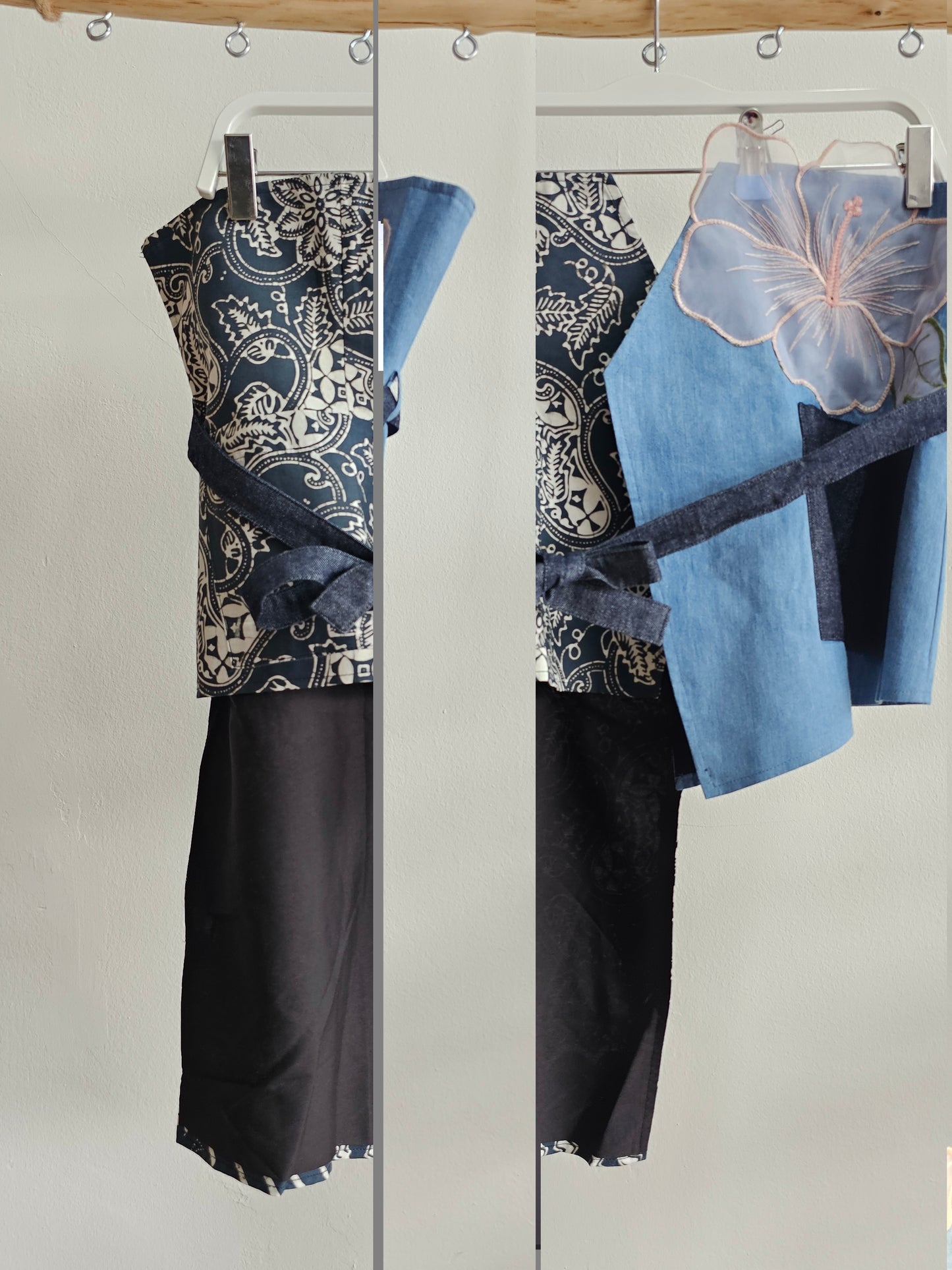 Nyana Patchwork Embroidery Batik Obi Belt