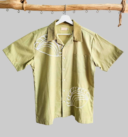 Nyana Kopi Karipap Embroidery Camp Shirt