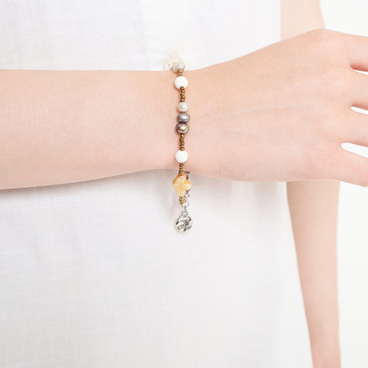 Diffuser Bracelets and Bag Charm White Lava - Circa Beads Christmas Specials