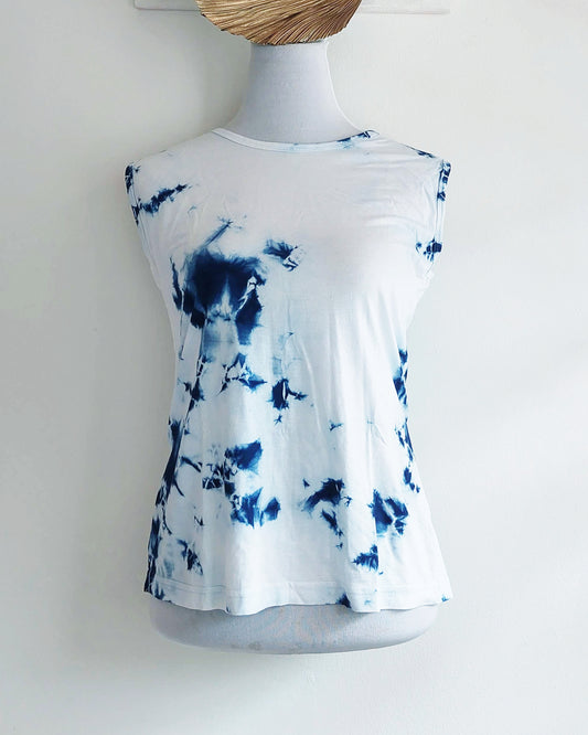 Nyana Indigo Tie Dye Bamboo Active Tee